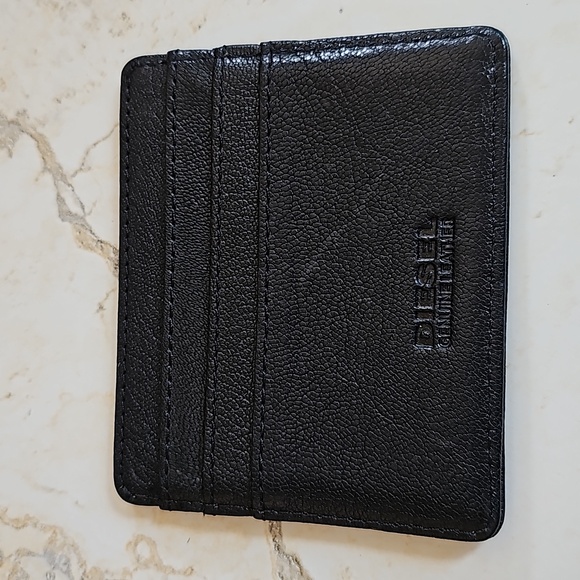 Diesel men's black leather card case. Very good condition. - Picture 2 of 5